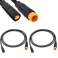 Connector Cable 2Pin/3Pin/4Pin/5Pin/6Pin Waterproof Plug for Ebike Display Electric Bicycle Female to Male Wire E-Bike Accessory Parts-6-Pin Female