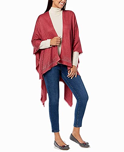 Charter Club Super-Soft Embellished Poncho (Purple)