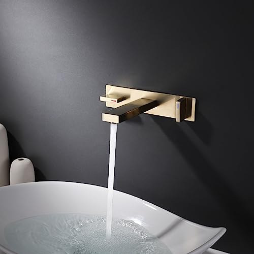 Robinet de lavabo mural encastrable résistant au calcaire pour salle de bain - 4