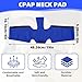 Satin CPAP Neck Pad for CPAP Headgear Straps, Breathable CPAP Covers, Comfort CPAP Strap Cushions, CPAP Mask Strap Covers for Reducing Headgear Pressure and Cheeking Red Marks (Dark Blue)