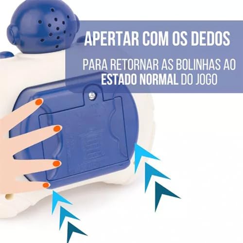 Pop It Eletrônico Puzzle Quick Push Game Brinquedo Anti-Stress Interativo com Luzes e Sons