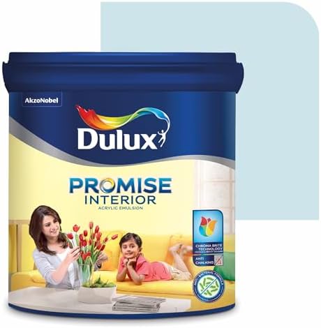 Dulux Promise Interior Emulsion Paint (1L, Aerial View) | Wall paint with Chroma Brite Technology for brighter longer-lasting colors | Rich finish | Anti-chalk | Water-based | 3-year warranty