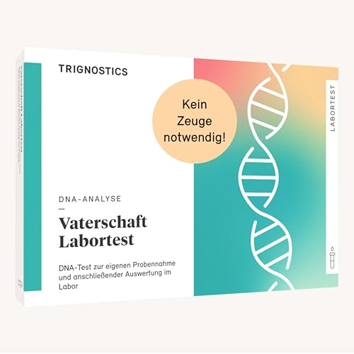 TRIGNOSTICS Vaterschaftstest Vater Kind inkl. Laborauswertung - keine Zeugen notwendig | 2 Personen zuhause test duo für Vater + Kind - Probenentnahme mittels Wangenabstrich | online - ohne Papierkram