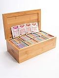 Yogi Tea Tee-Kiste aus Holz mit 48 leckeren Yogi-Tee-Sorten I jeweils 2 Teebeutel pro Sorte I echte Bio-Tee-Qualität I exklusives Probier-Set in der Yogi-Tee-Holz-Box I Geschenk-Set Tee-Mix 96 Beutel