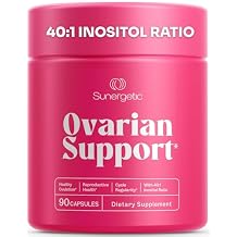 Premium Ovarian Health Support Supplement Hormone Balance, Ovulation & Cycle Regularity - Myo-Inositol & D-Chiro Inositol Supplement for Women 401 Inositol Ratio With Folate & DIM 90 Capsules