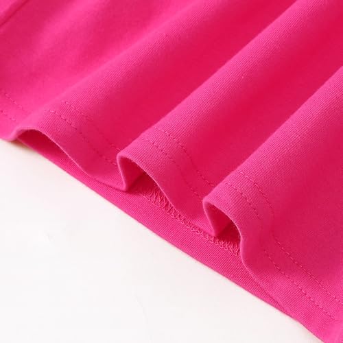 Image of Magic Park 1-14Y Toddler Ruffle T Shirt Girls Solid Color Blouse Kids Girl Short Long Sleeve Tops Casual Tee