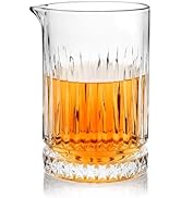 Paysky Cocktail Mixing Glass - Premium 21oz - Solid, Stable, Sturdy Hand Blown Crystal - Professi...