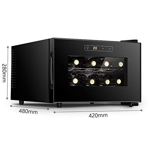 XDLEDMKIZ Vinoteca pequeña para el hogar, con Capacidad para 12 Botellas, Control táctil, 11-18 °C, bajo Nivel de Ruido, bajo Consumo energético, tamaño Compacto. - imagen 2