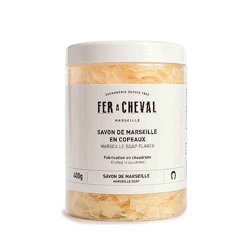 Fer à Cheval Marseille Soap Flakes, Vegetable Savon De Marseille for Soap Making from France, 400 g/14.11 oz
