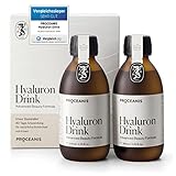 Hyaluron Drink VERGLEICHSSIEGER - Natürliche Schönheit von Innen - 100% Vegan - Proceanis Beauty Drink - Hyaluronsäure zum Trinken (6 Wochen Kur)