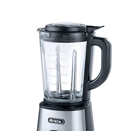 Ariete 579 Power Blender 1200W, Frullatore, 1200W, 4 lame in acciaio inox, 2 velocità + Funzione Pulse, Capacità 1,5 L, Piedini antiscivolo, Coperchio 2 Ariete 579 Power Blender 1200W, Frullatore, 1200W, 4 lame in acciaio inox, 2 velocità + Funzione Pulse, Capacità 1,5 L, Piedini antiscivolo, Coperchio
