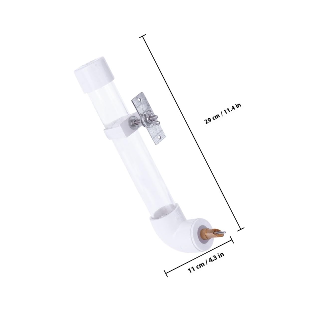 Distributore Automatico per Pappagalli Ciotola in Plastica Resistente Montaggio Parete per Uccelli e Grandi Accessorio Pratico per Idratazione e Facile Ricarica