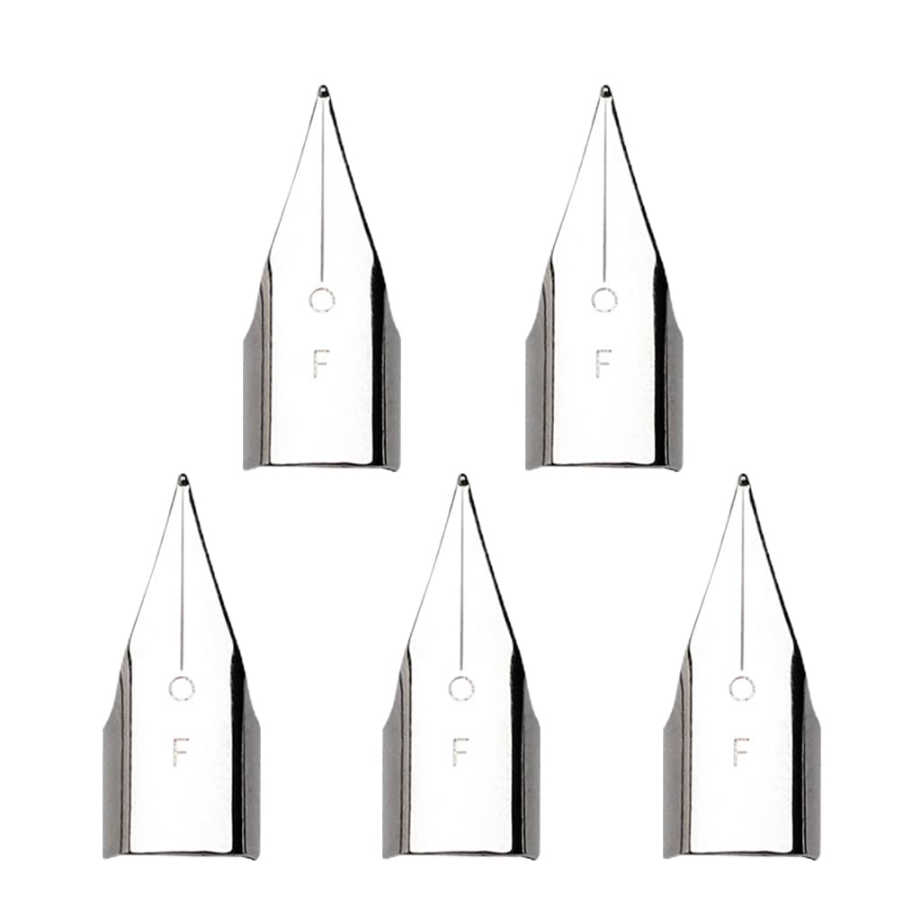 RBRMHM 5 Pieces Fountain Pen Nibs Straight Pen 0.5mm 0.38mm Optional Easy to Replace Smoothly Write for Students Teachers