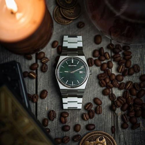 Image of AMERICANVIBER, Stainless Steel Date Display Mens Wrist Analogue Watch, Dial-Color:Multicolour, Band Color:Silver