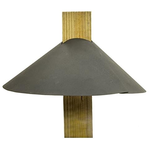 Achla Designs Squirrel Deflector For 4 by 4 Post, Black Cover