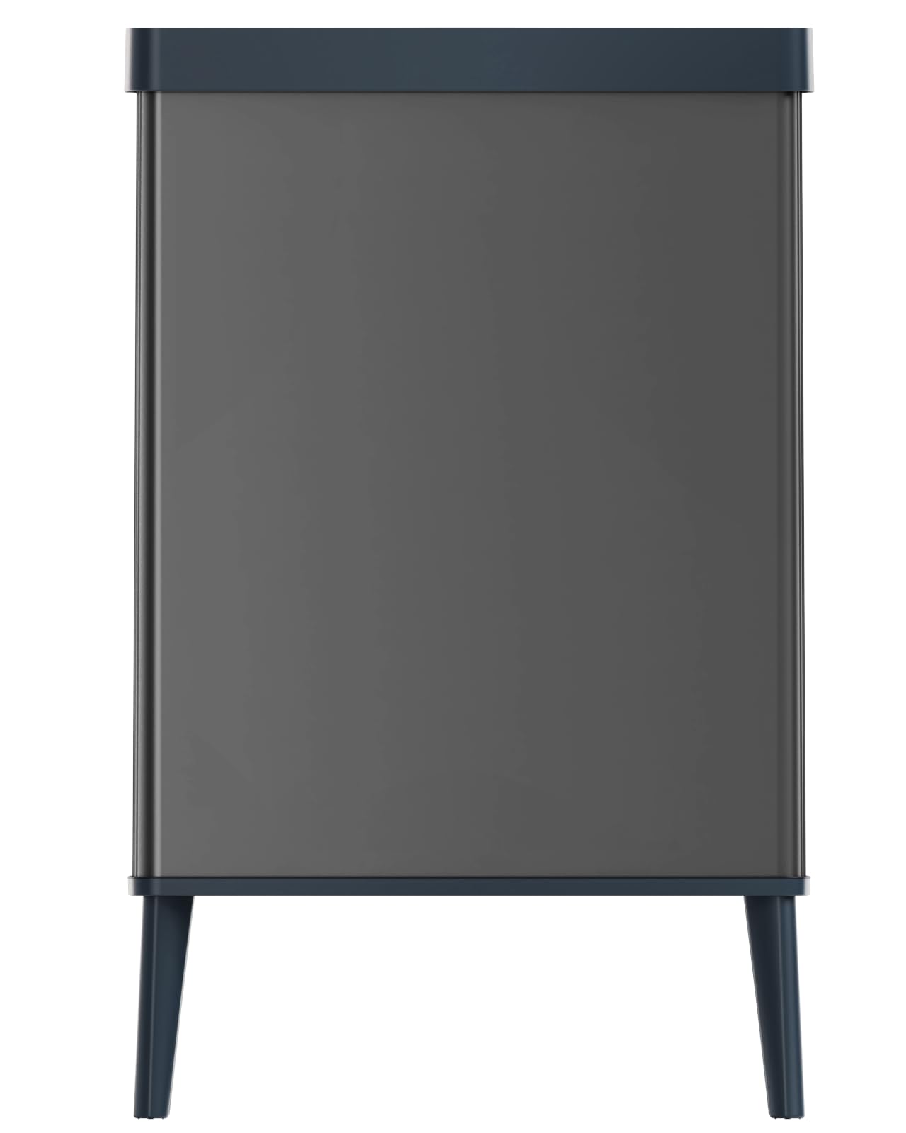 Curver Keter Verto - Cubo de basura de recogida selectiva, tapa a presión, doble compartimento, diseño elegante, reciclable, ideal para baño, salón u oficina, capacidad 54 litros, gris perla