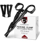 Steriele wegwerp-piercingtangen van kunststof, 6 stuks Warrior wegwerppiercings open driehoekig ...