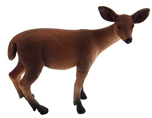 Figurine animal biche en plastique MGM 387037 statuette miniature 8x7cm