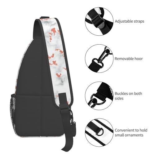 Mochila cruzada urbana negra ligera para deporte y viaje miniatura 5