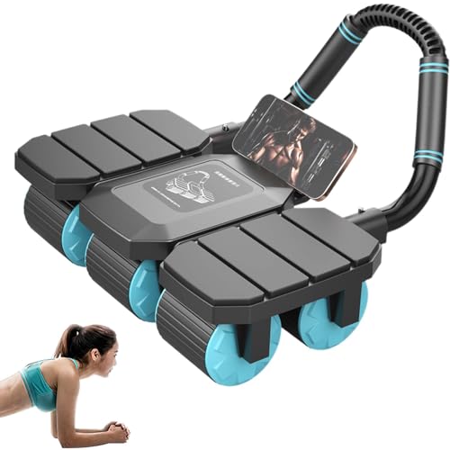 Evita dolor de espalda entrenando core con rodillo abdominal rebote automático