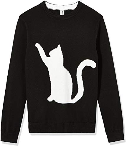 Kid Nation Girls Sweaters 100% Cotton Cute Animal Kids Sweater Crew Neck Holiday Pullover Long Sleeve