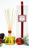 Holiday Cheer Essential Oil Reed Diffuser by MINX Fragrances | Red Currant, Evergreen, Balsam Fir & Juniper Notes | Enjoy this Festive Scent All Year Long & Love The Air You Breathe | USA Made