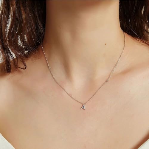 Pendentif initiale en argent et or, le cadeau de luxe idéal pour elle - 4
