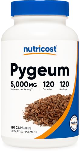 Nutricost Pygeum Extract 120 Capsules for 120 Servings Per Bottle - Vegan GMO Free and Gluten Free