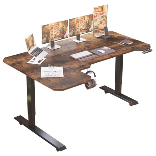 Amazon | BilBil デスク パソコンラック つくえ 電動昇降式 机 150CM