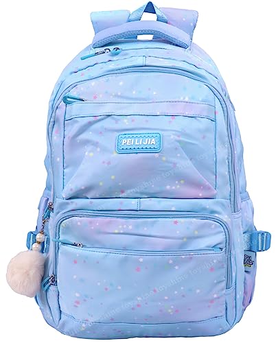 Toyshine Star High School College Backpacks for Teen Girls Boys Lightweight Bag