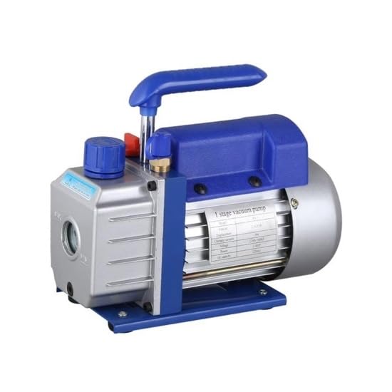 Bomba de vacío de paletas rotativas, 110 V, para sistemas HVAC y refrigeración de aire acondicionado, mantenimiento automotriz y doméstico, sin aceite incluido