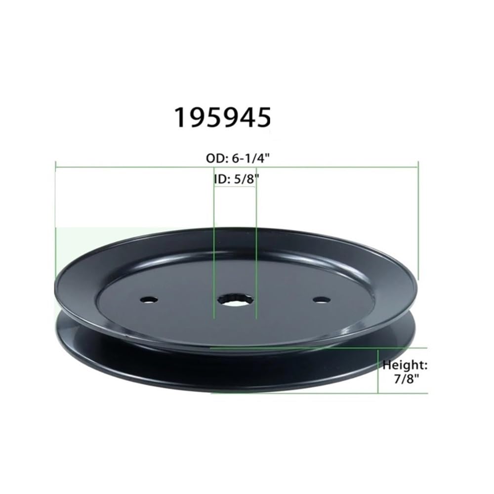 532195945 Polea tensora/Cubierta de 42 46 Pulgadas/Apto for Craf Poul Husq 195945 197473 197473 532197473 CT153 CT154 CTH163T