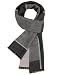 Niwicee Schal Herren Plaid Schal Männer Winter Schlieren Warm Herrenschal Herbst Lang Winterschal, Elegant Herren-Schal 180x30cm (Hellgrau)