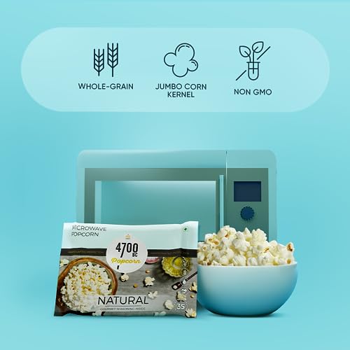 Image of 4700BC Popcorn, Microwave Bags, Natural Healthy, 255g,(Pack of 9)