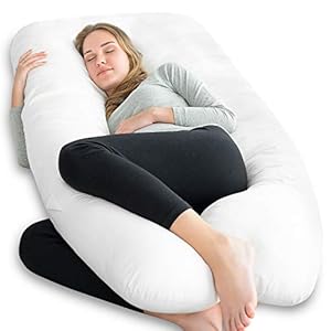 Meiz Premium U Shape Comfortable Pregnancy Pillow Maternity Pillow for Side Sleeping for Growing Tummy Support,Plus 100…