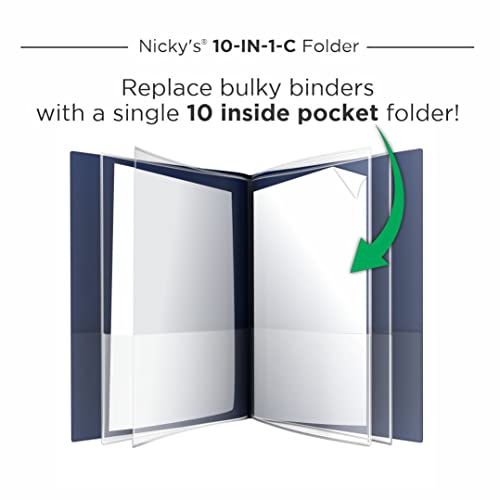 Nicky'S Folders MULTIPOCKET Nicky'S® Multi Pocket Organizer, 10 Or 14 Page Folder, Waterproof, Patented Tear-Resistant thumb #1