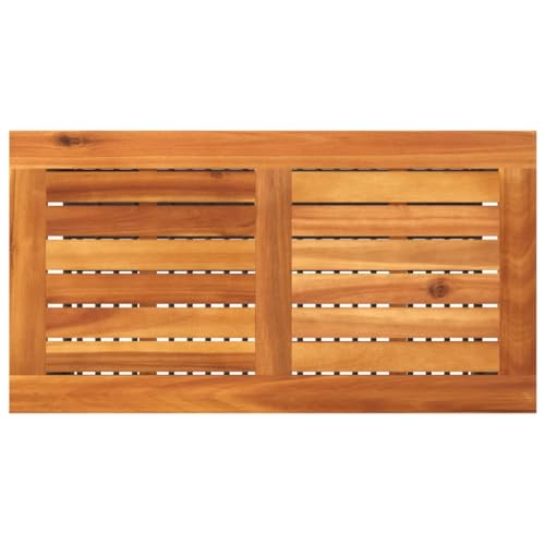 Table de jardin d'extérieur résistante aux intempéries en polyrotin - 8