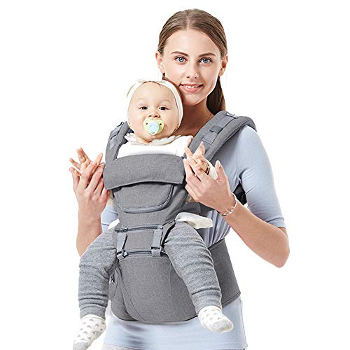 Image of Baby Carriers with Hip Seat Kangaroo Front and Back for Newborn to Toddler, Forward Facing Baby Backpack Carrier for Breastfeeding