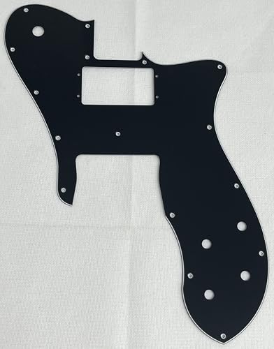 For Fit Fender US '72 Telecaster Reissue Wide Range Style Guitar Pickguard (3 Ply Black)