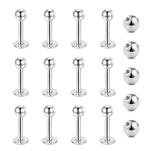 Gojewen 12er Lippenpiercing Stecker 1,2mm...
