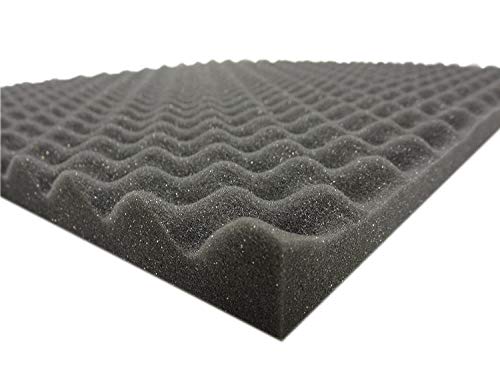 Dibapur Premium Noppenschaumstoff (ca.100cm x 200cm x 3cm) Raum Akustik Schaumstoff Akustikschaumstoff Schall Dämmung