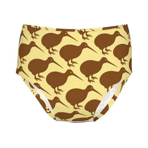 Kiwi Birds Girls' Underwear Soft Cotton Little Girls Panties Comfort Briefs