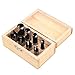 8Pcs Straight&Tapered Wood Tenon Plug Hole Cutter Drill Bit 5/8