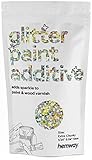 Schnell und einfach zu bedienen - fügen Sie einfach Ihren gewünschten Betrag des Glitter-Farbzusatzs hinzu, der Farbe auf Wasserbasis oder Lack, mischen, mischen und auftragen, um die funkelnde Magie zu beobachten. Mit vielen lebhaften, glitzernden Farben zur Auswahl, Sie werden zur Wahl verwöhnt; Erstaunlich, wenn zu einer klaren Glasur hinzugefügt wird - fügen Sie einfach 50 g pro Liter / Quart Gallone hinzu