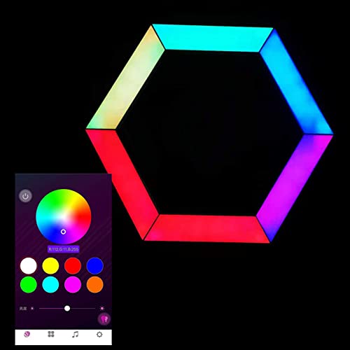 LCYZ Paneles LED trapezoide,Luces Empalme,Luces LED Pared,Neon Pared Luz Nocturna,Modulares Empalme Geometry DIY,para Dormitorio/Sala/Fiesta