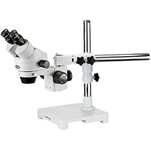 AmScope 3.5x-90x Binocular Stereo Zoom Microscope on Boom Stand