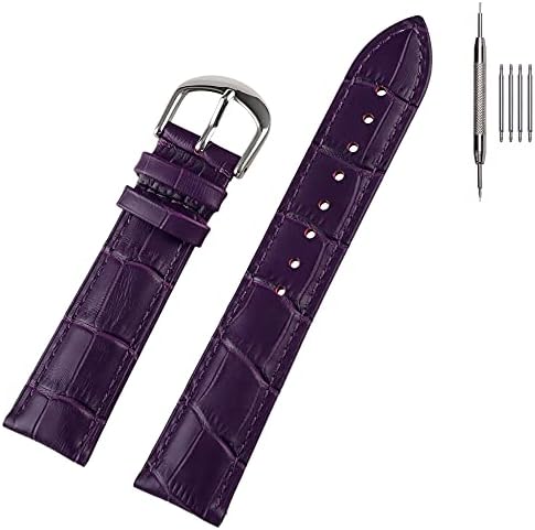 EACHE Crocodile Grain Leather Watch Bands for Men Women 12-22mm