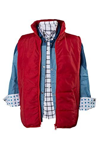 lancoszp Unisexo Adulto Disfraz de Cosplay de Marty Mcfly Chaleco de Nylon...
