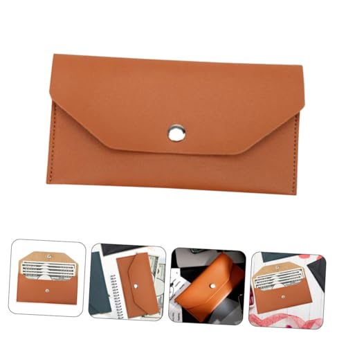 2pcs Women Long Wallet Pu Leather Purse Ladies Long Clutch Sturdy Compact Envelope Bag3