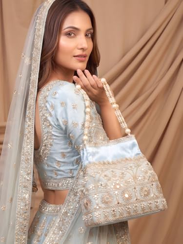 Image of Adiva Potli Handbags For Women | Potli Bags For Ladies For Wedding | Potli Bags For Women | Wedding Bags For Woman | Batwa Potlis Hand Bag | Designer Potli Bag For Ladies For Marriage